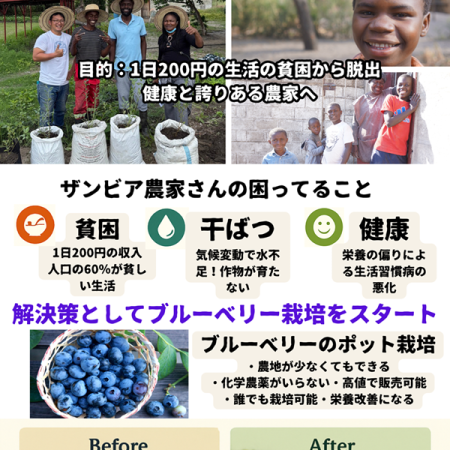 「ザンビア貧困農家とその家族をサポートするための寄付金になります」商品写真サムネイル